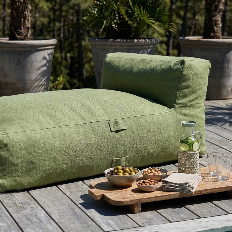 Chaise longue para sofá modular de exterior (3/5)