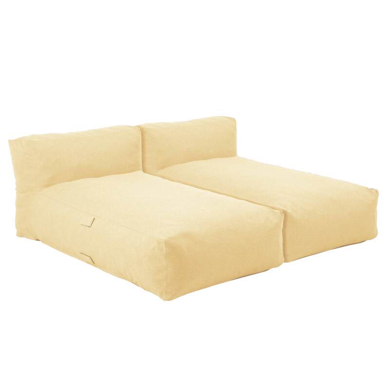 Sofá modular de exterior para 2 personas con 2 chaise longue