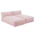 Sofá modular de exterior para 2 personas con 2 chaise longue