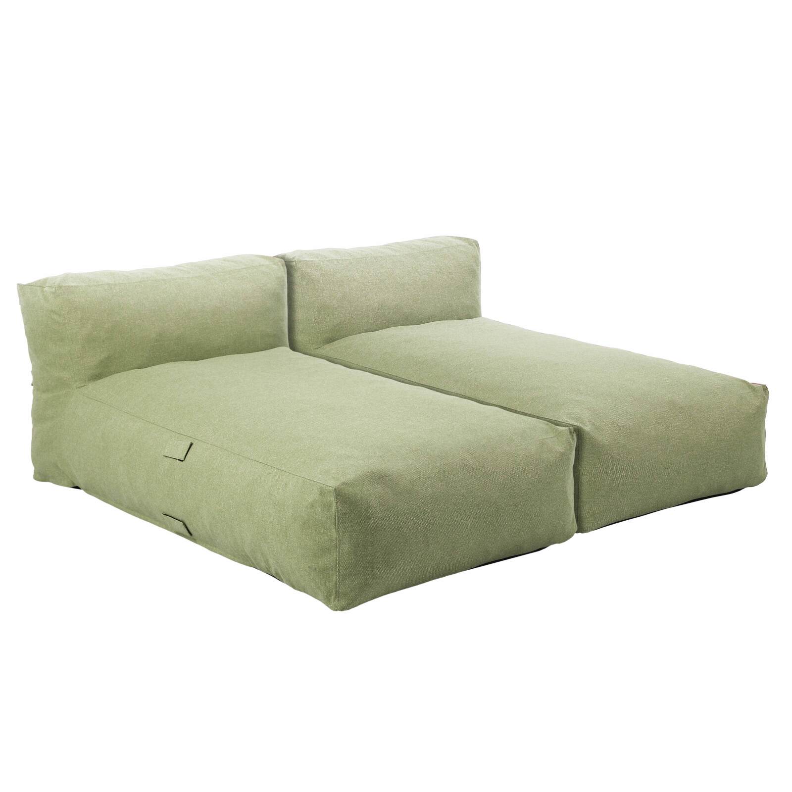 Sofá modular de exterior para 2 personas con 2 chaise longue