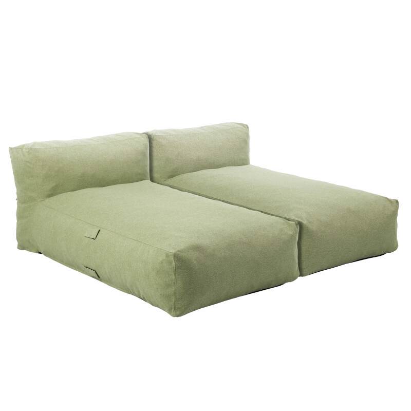 Sofá modular de exterior para 2 personas con 2 chaise longue