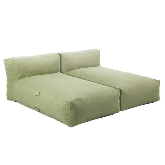Sofá modular de exterior para 2 personas con 2 chaise longue | Oviala
