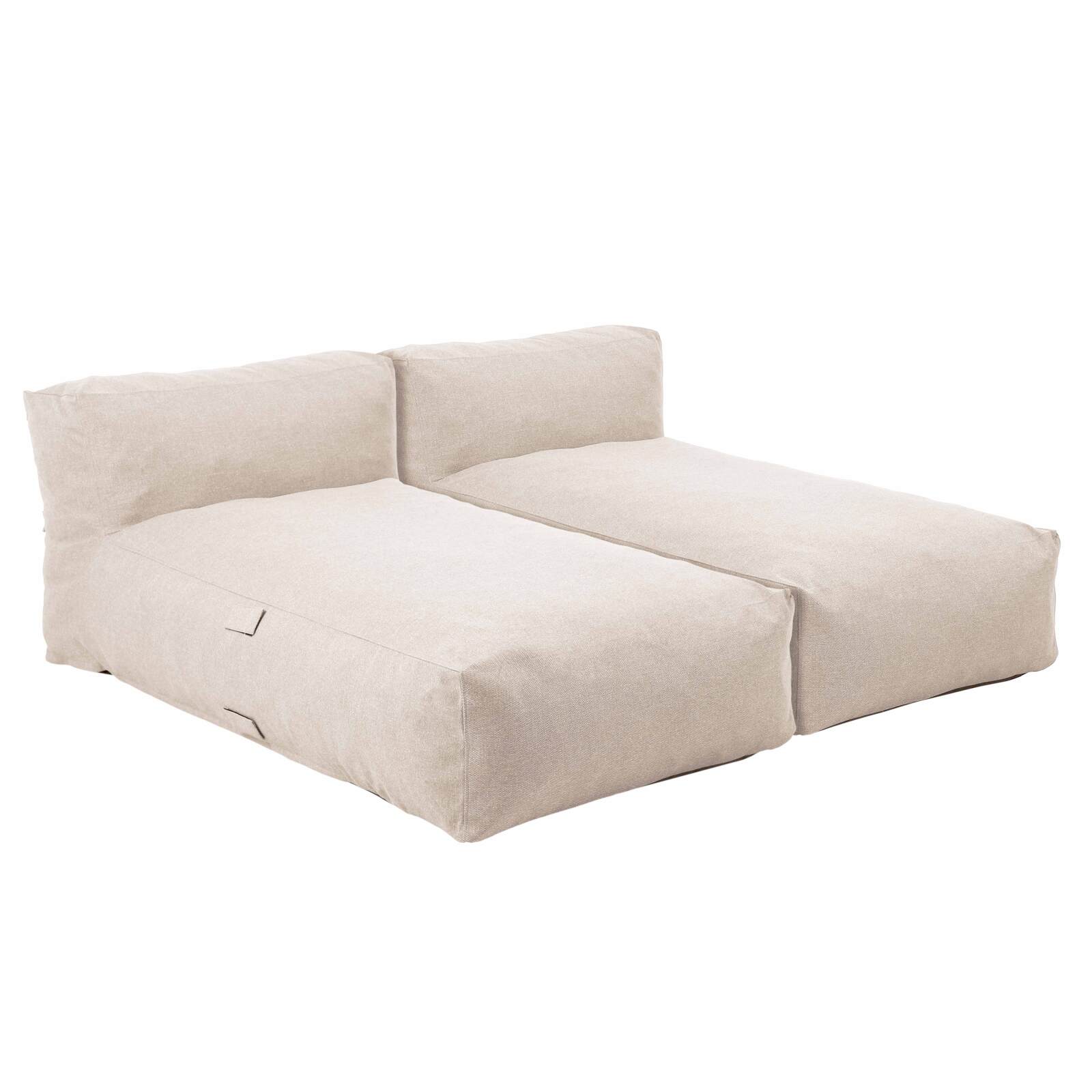 Sofá modular de exterior para 2 personas con 2 chaise longue