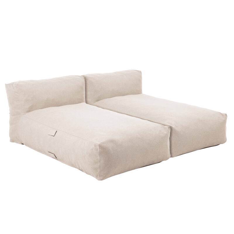 Sofá modular de exterior para 2 personas con 2 chaise longue
