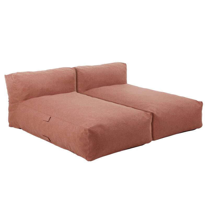 Sofá modular de exterior para 2 personas con 2 chaise longue