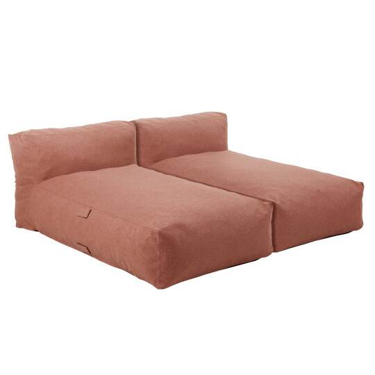 Sofá modular de exterior para 2 personas con 2 chaise longue | Oviala