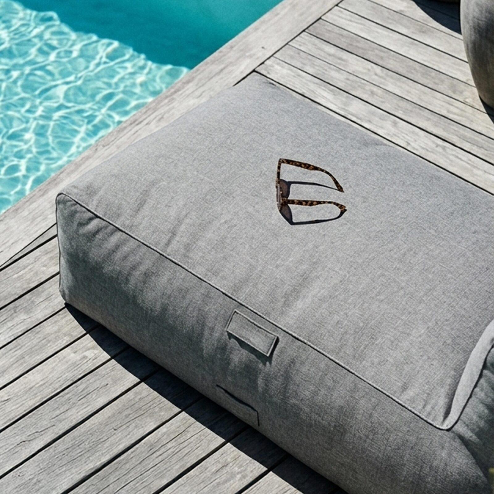 Sofá modular de exterior para 2 personas con 2 chaise longue