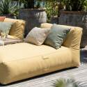 Sofá modular de exterior para 2 personas con 2 chaise longue