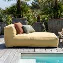 Sofá modular de exterior para 2 personas con 2 chaise longue
