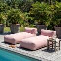 Sofá modular de exterior para 2 personas con 2 chaise longue