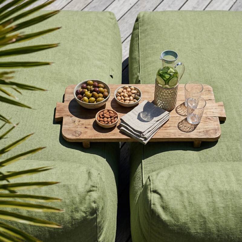 Sofá modular de exterior para 2 personas con 2 chaise longue (4/6)