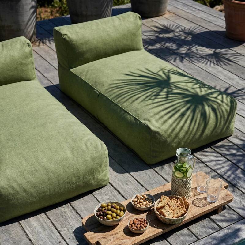 Sofá modular de exterior para 2 personas con 2 chaise longue (3/6)