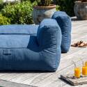 Sofá modular de exterior para 2 personas con 2 chaise longue
