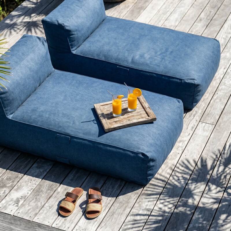 Sofá modular de exterior para 2 personas con 2 chaise longue (3/6)