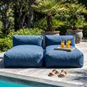 Sofá modular de exterior para 2 personas con 2 chaise longue