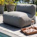 Sofá modular de exterior para 2 personas con 2 sillones