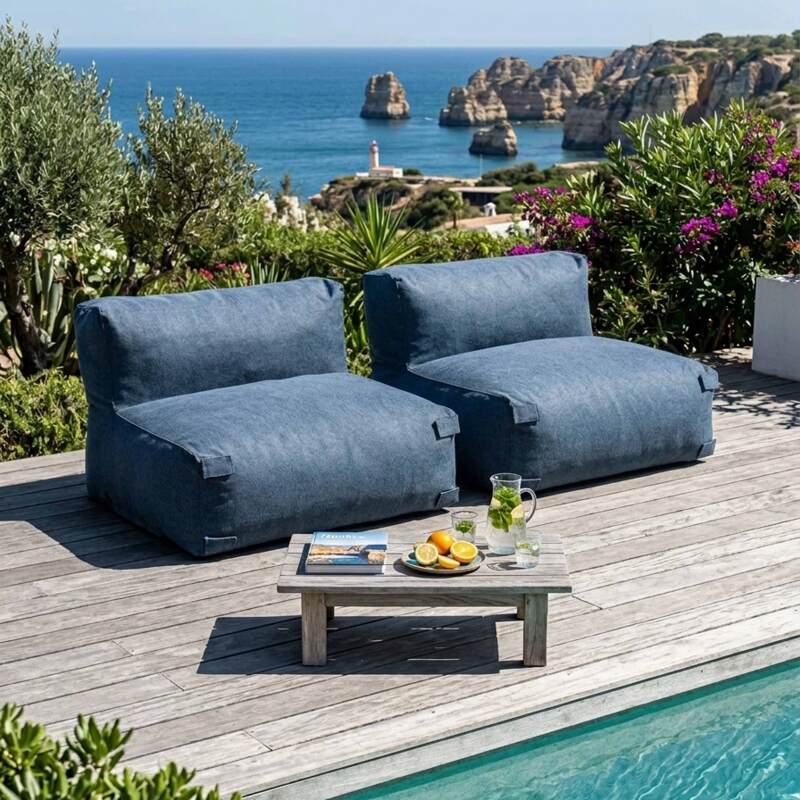 Sofá modular de exterior para 2 personas con 2 sillones (4/7)