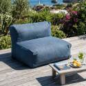 Sofá modular de exterior para 2 personas con 2 sillones