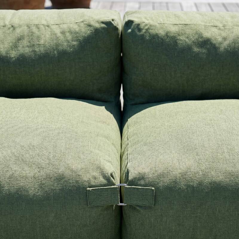 Sofá modular de exterior para 2 personas con 2 sillones (2/8)