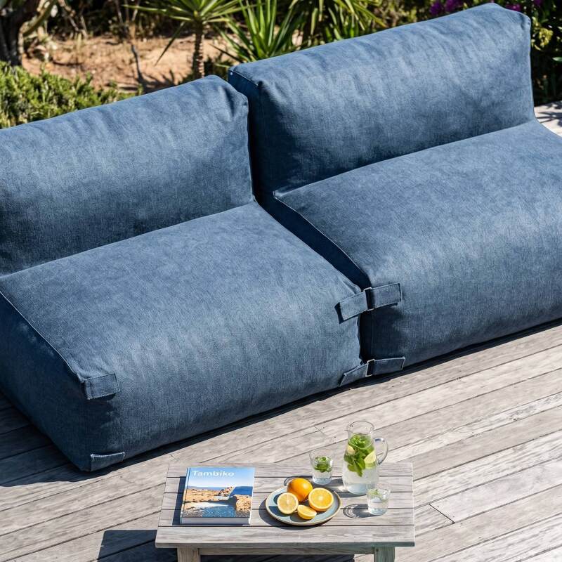 Sofá modular de exterior para 2 personas con 2 sillones (3/7)
