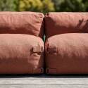 Sofá modular de exterior para 2 personas con 2 sillones