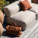 Sofá modular de exterior para 2 personas con 2 sillones