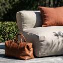 Sofá modular de exterior para 2 personas con 2 sillones