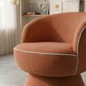 Sillón giratorio de tela