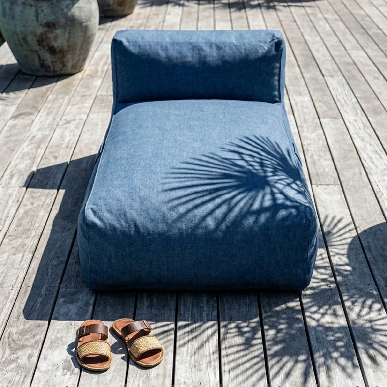 Chaise longue para sofá modular de exterior