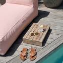 Chaise longue para sofá modular de exterior