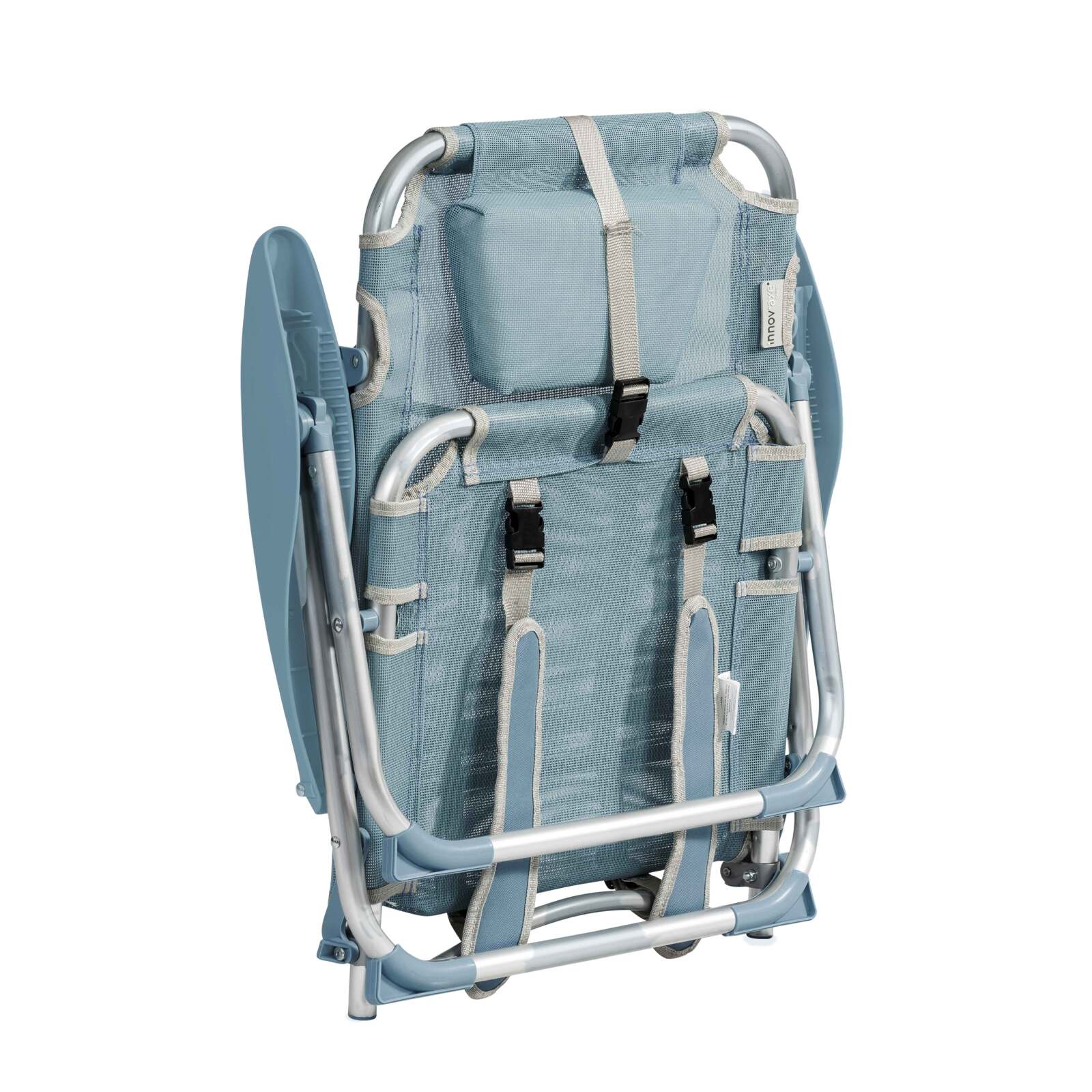 Lote de 2 sillas de playa plegables reclinables 4 posiciones