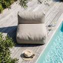 Sofá modular de exterior para 3 personas con 3 sillones