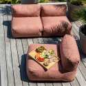Sofá modular de exterior para 3 personas con 3 sillones