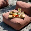 Sofá modular de exterior para 3 personas con 3 sillones