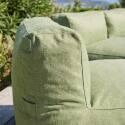 Sofá modular de exterior para 3 personas con 3 sillones