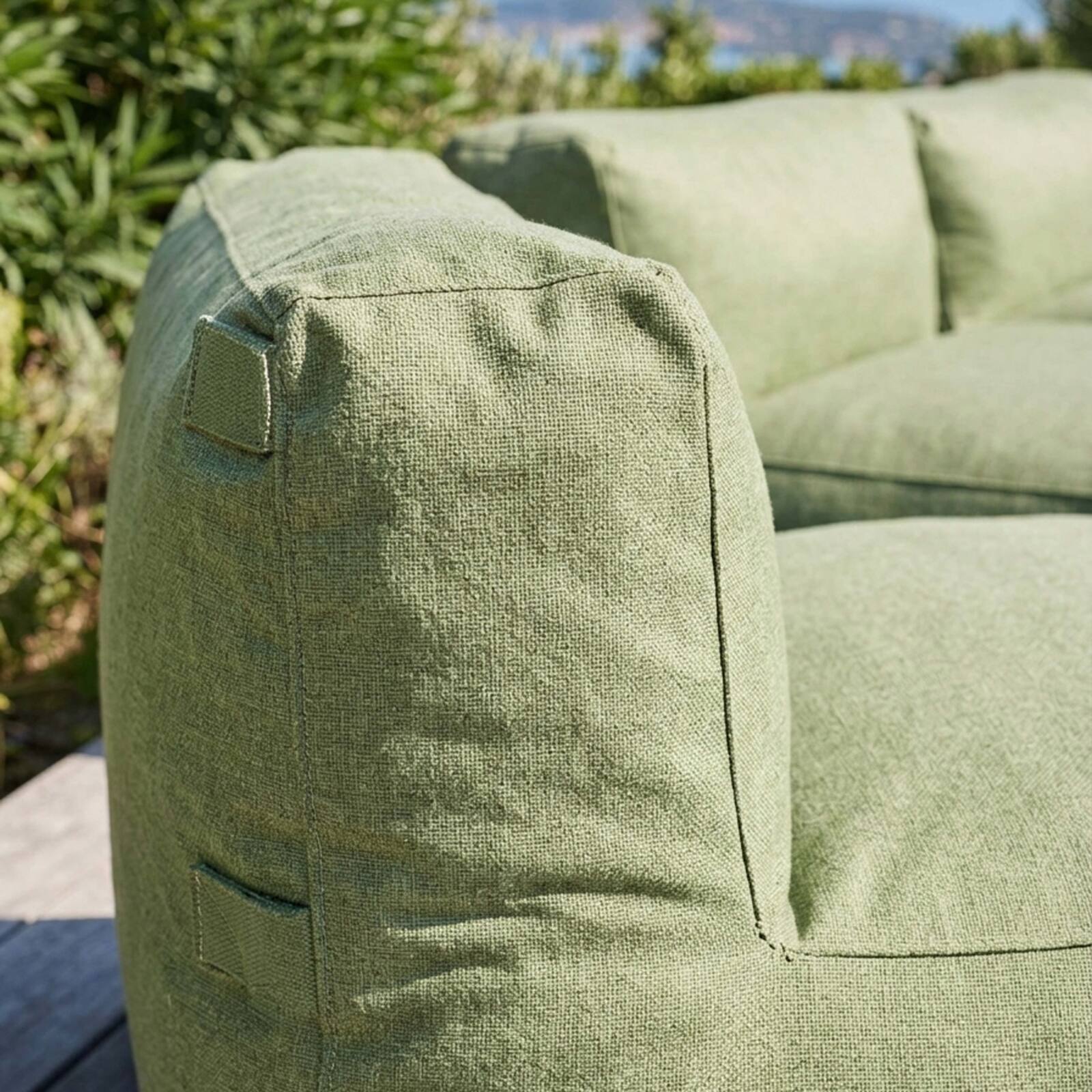 Sofá modular de exterior para 3 personas con 3 sillones