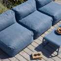 Sofá modular de exterior para 3 personas con 3 sillones