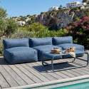 Sofá modular de exterior para 3 personas con 3 sillones
