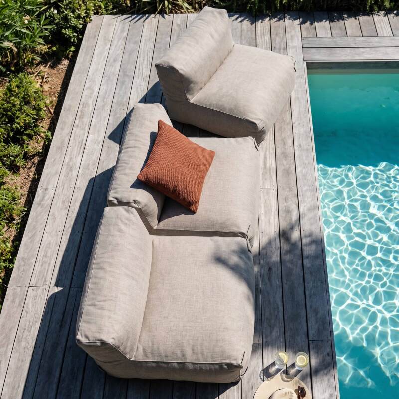 Sofá modular de exterior para 3 personas con 3 sillones (4/7)