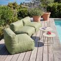 Sofá modular de exterior para 3 personas con 3 sillones