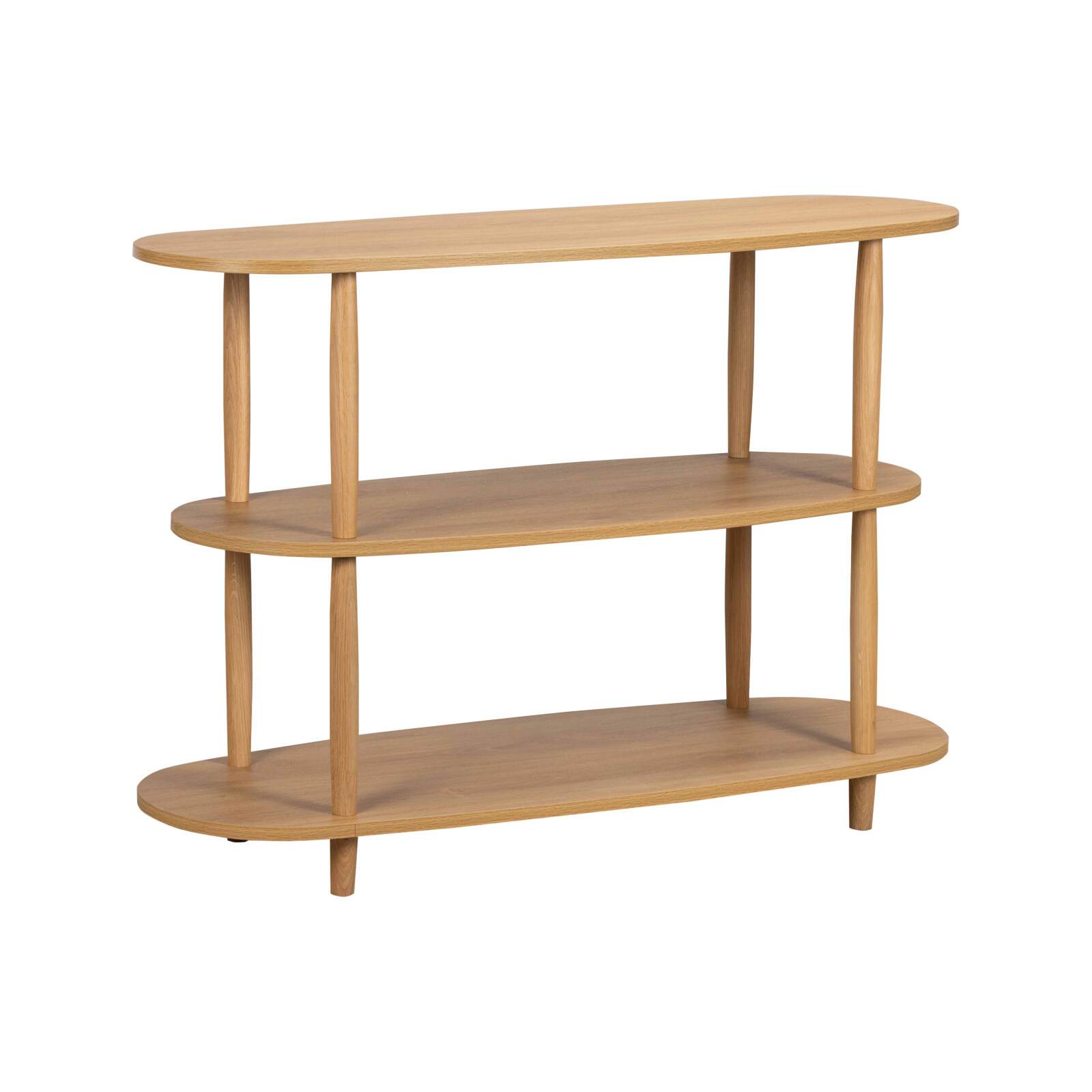 Estantería alta con efecto madera, 120x145 cm