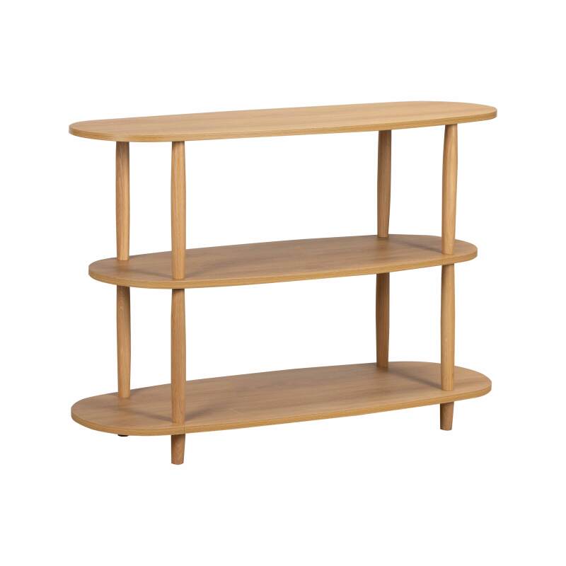 Estantería alta con efecto madera, 120x145 cm