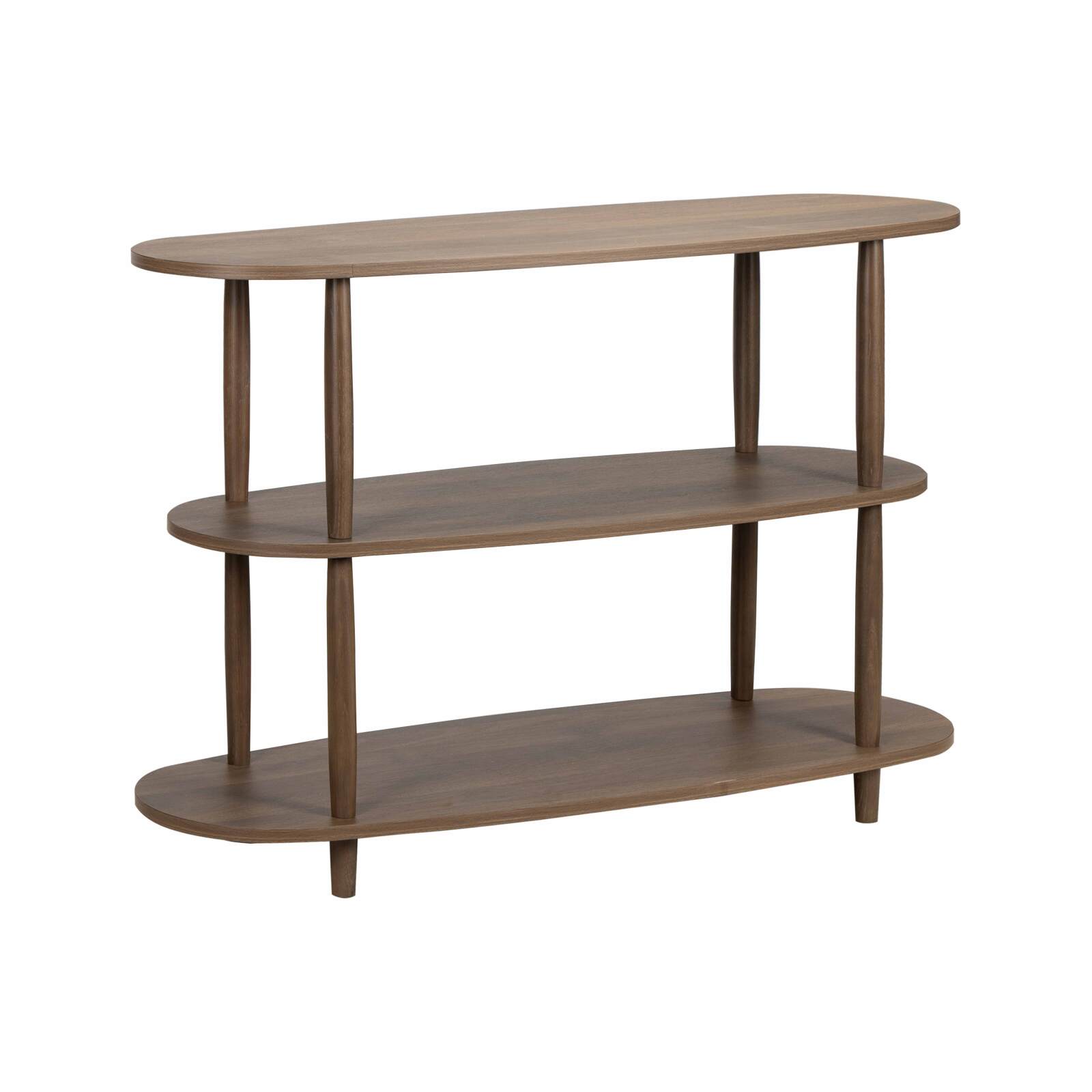 Estantería alta con efecto madera, 120x145 cm