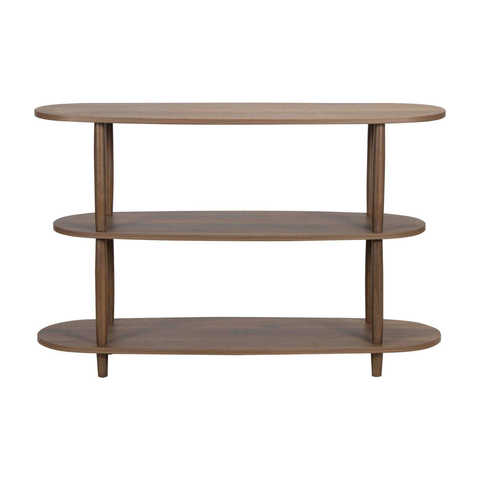 Estantería alta con efecto madera, 120x145 cm