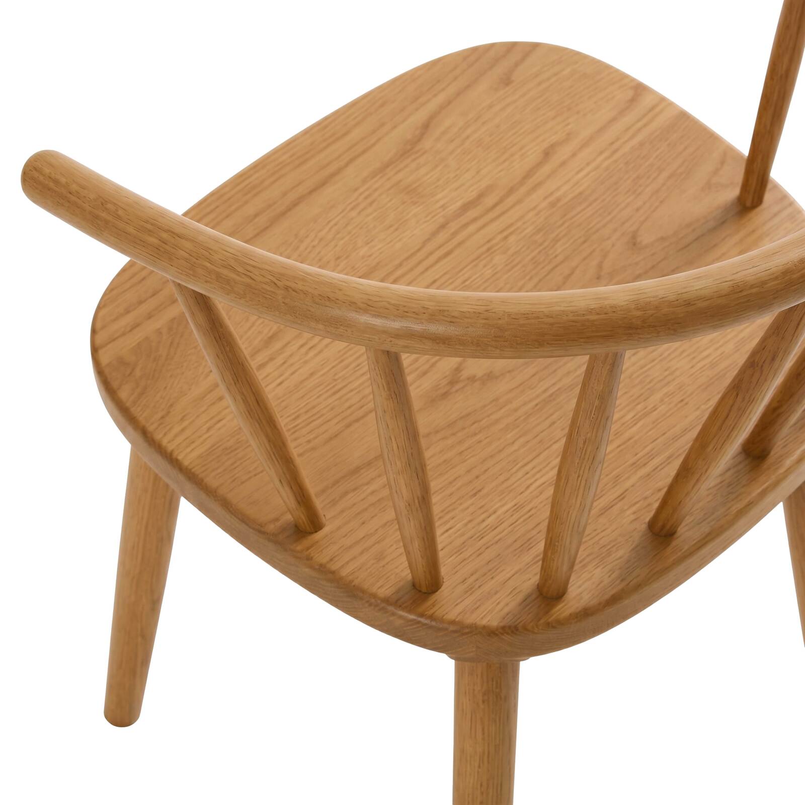 Sillas de madera de olmo caladas - Lote de 2