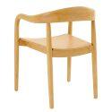 Sillas de madera de olmo con reposabrazos - Lote de 2