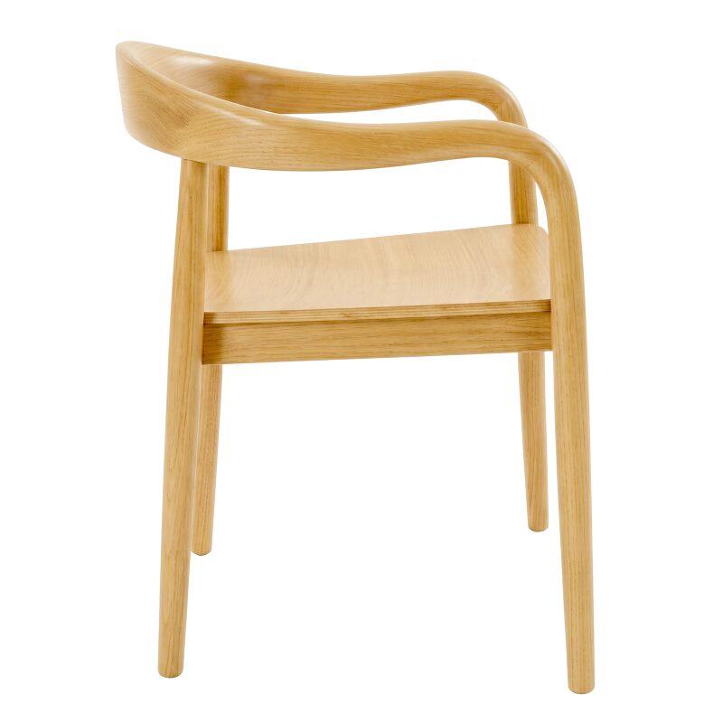 Sillas de madera de olmo con reposabrazos - Lote de 2 (6/7)