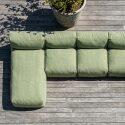Sofá modular de exterior para 7 personas con 5 sillones y 2 chaise longue