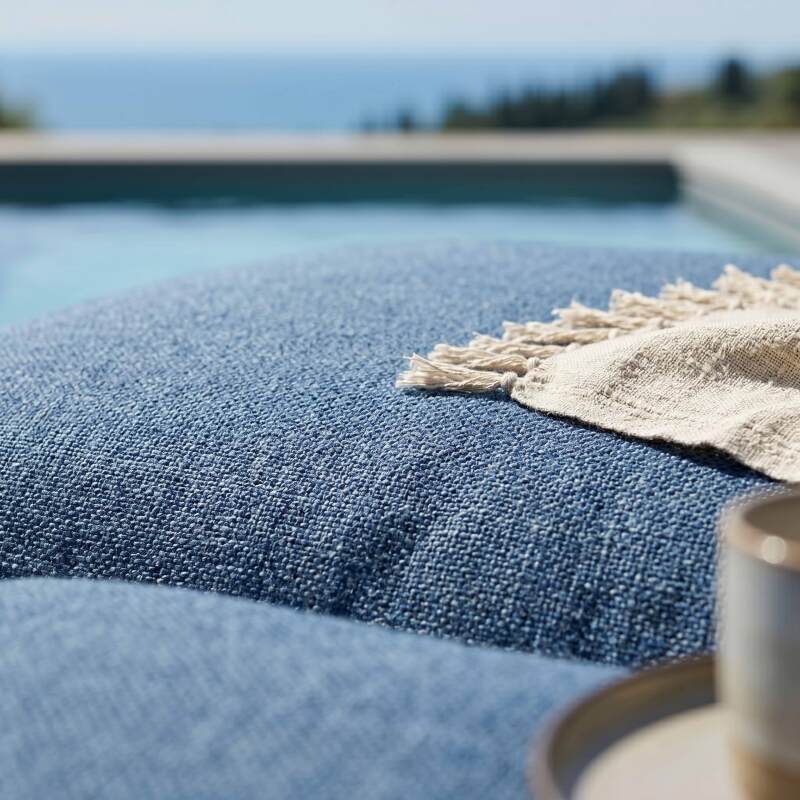 Sofá modular de exterior para 2 personas con 1 sillón y 1 chaise longue (4/7)
