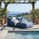 Sofá modular de exterior para 2 personas con 1 sillón y 1 chaise longue - Lifestyle